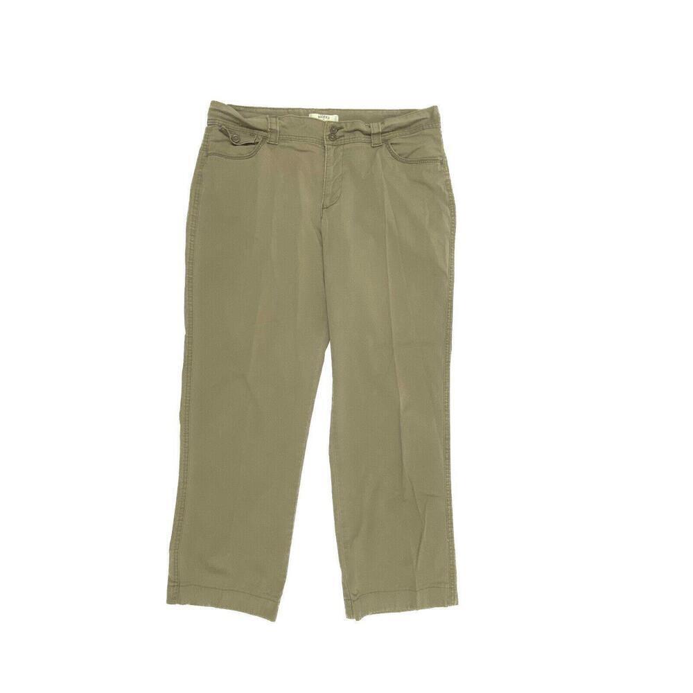 Riders by Lee Straight Leg Back Flap Pockets‎ Women's size 16 Green Pants